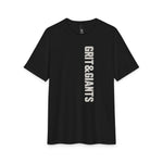 Black Frost Grit & Giants Refuge Training Tee featuring the vertical front logo.