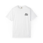 White Grit & Giants Signature Tee featuring the distressed chest logo.