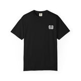 Black Grit & Giants Stone Signature Tee with distressed chest logo