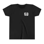 Black Grit & Giants youth Stone Signature Tee with distressed white chest logo.
