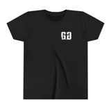 Black Grit & Giants youth Stone Signature Tee with distressed white chest logo.